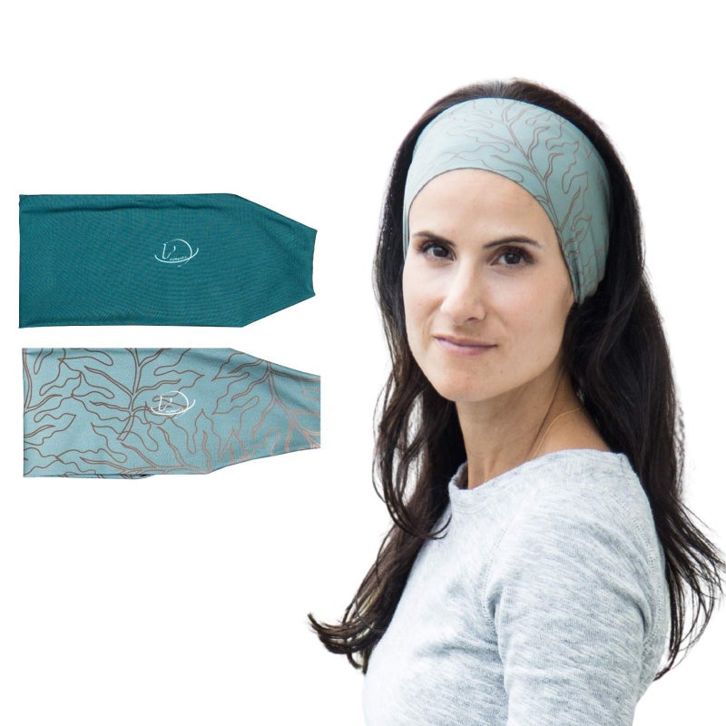 myMareCo Equestrian Headbands for Women, Under Riding Helmet Bands, Sportswear Wide Hair Wrap Suitable for Use with Bike Helmets, Yoga & Hiking - Image 1